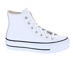 Chuck Taylor All Star Plataforma Bota piel blanca 39